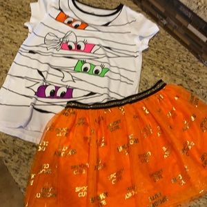 Girls Halloween outfit.with hair and